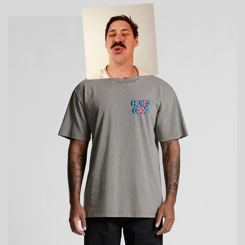 Heaps Good Mens Tee Model Shot